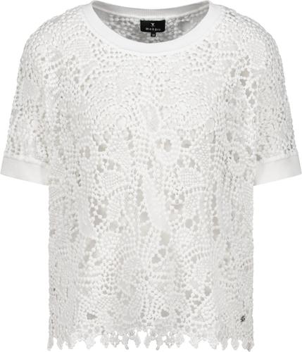 Pullover mit Spitzenmuster 42 - Cream