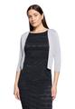 Strickbolero M Figurumspielend - Grau/silber