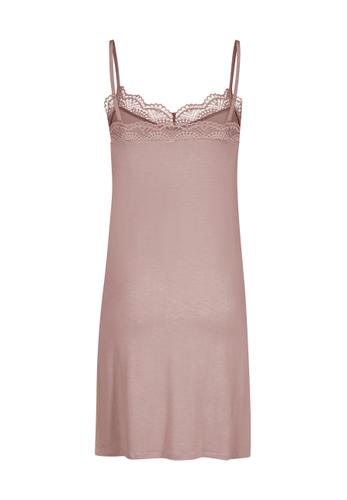 Skiny Damen Spaghettisleepshirt Night In Mix & Match 42 - Rose Smoke