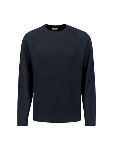 Pullover Crewneck Solid Waffle Knit XXL Regular Fit - Night