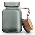 Eva Solo Vorratsglas »Silhouette Rauchglas/Holz/Silikon/Leder 1.5 L«, Glas, (1-tlg)