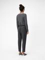 OBJLISA SLIM PANT NOOS 34 Gerade geschnitten - Medium Grey Melange
