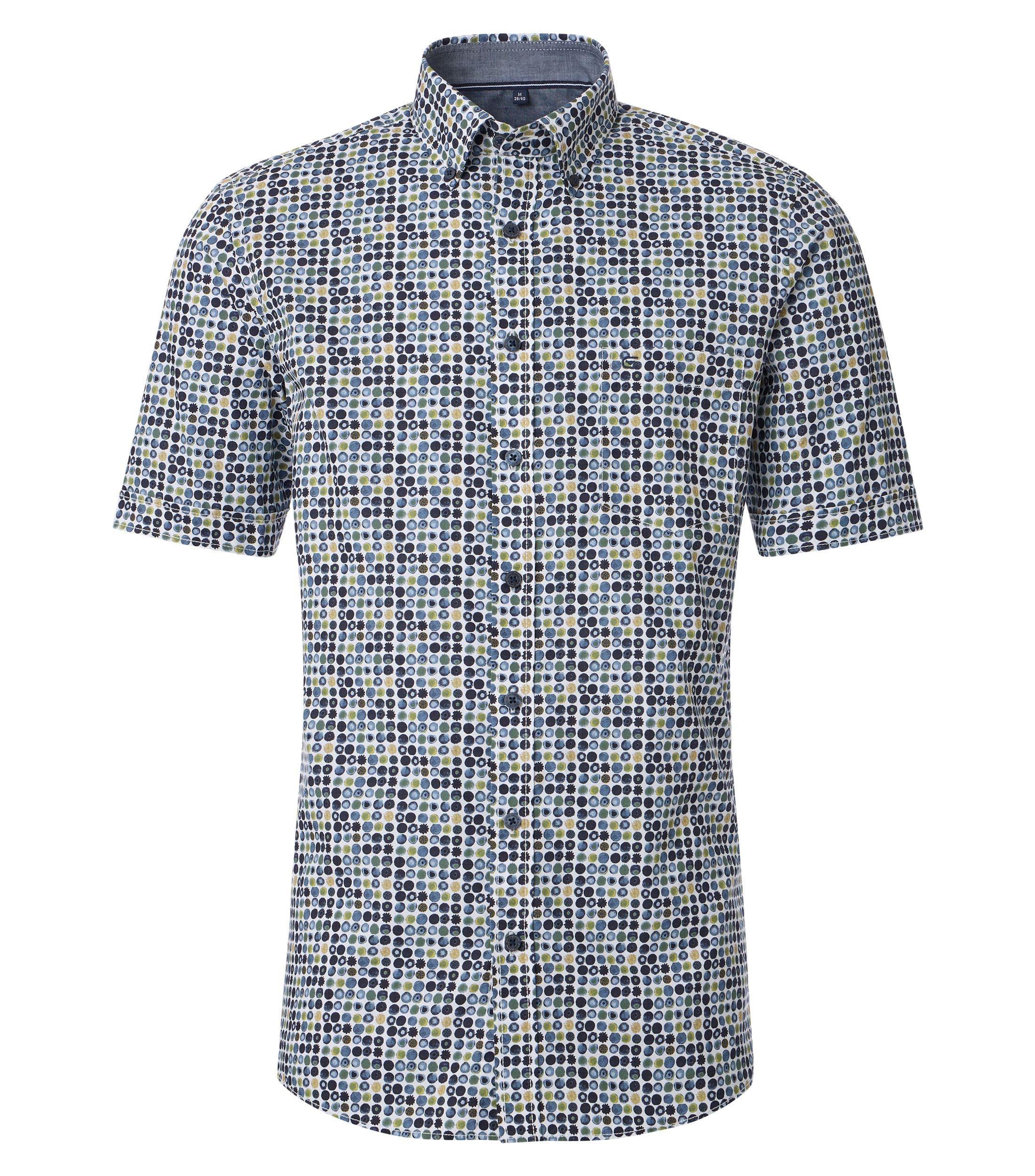 Freizeithemd Kurzarm M Comfort Fit - Blau