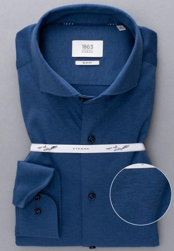 Jersey Shirt Jersey Langarm Blau 44/Langarm - 67cm
