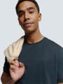 T-Shirt Crewneck Slub Blau S