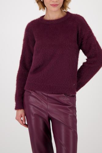 Weicher Langarm-Pullover 42 - Bordeaux