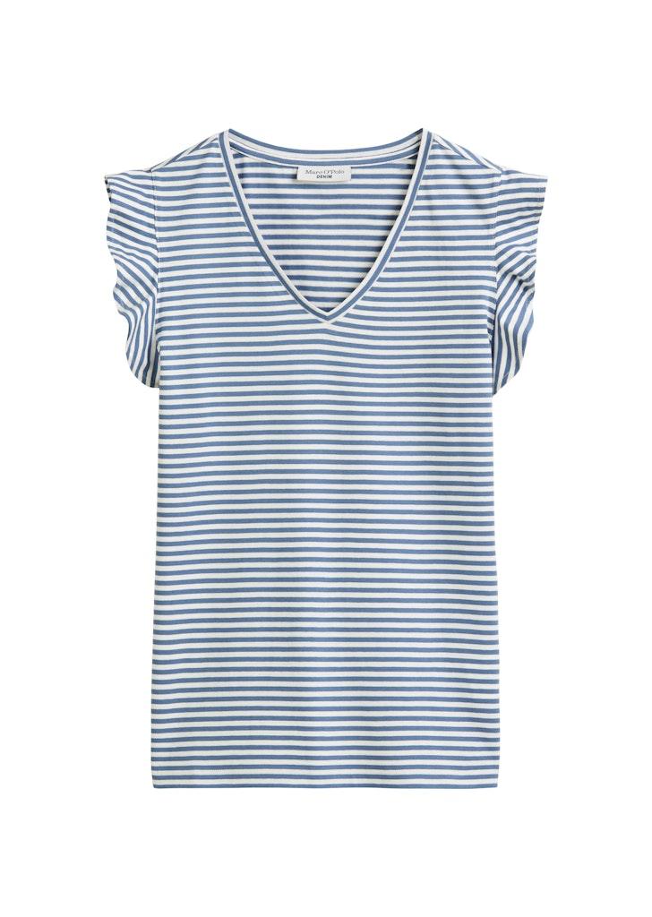 Volant-T-Shirt regular XS Regular Fit - Medium Blue_multi_01