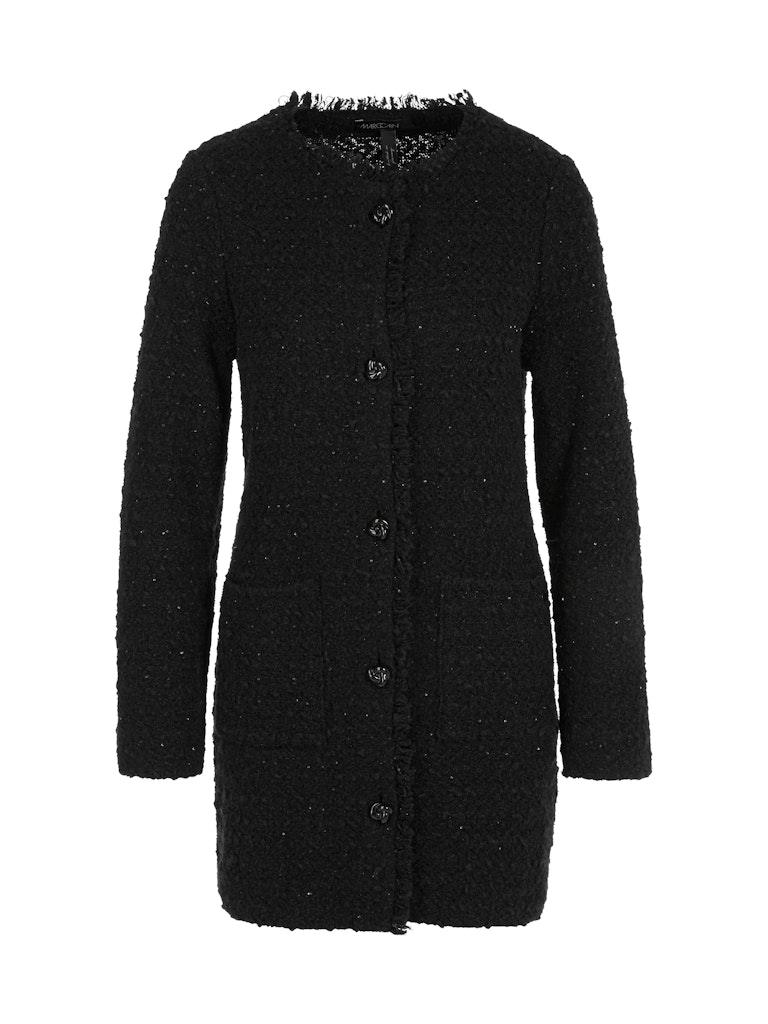 In Deutschland gestrickter Cardigan Schwarz 40