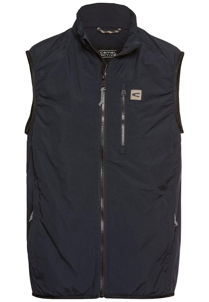 Outdoorweste mit Stehkragen Blau 60
