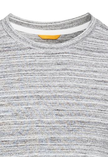 Meliertes T-Shirt mit Cooling Effekt Grau 3XL