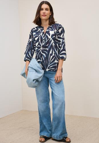 Gemusterte Tunika L - Urban Dark Blue