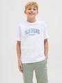JJDETROIT TEE SS CREW NECK JNR 176 Locker geschnitten - White
