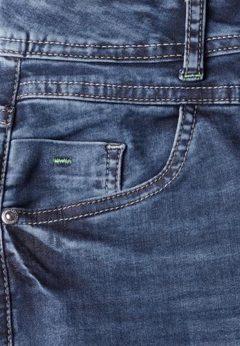 Wide Leg Jeans 32/7/8 Hosen - Mid Blue Used Wash