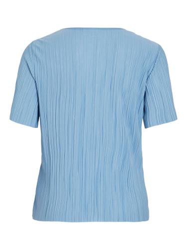 VIPLISA O-NECK S/S TOP - NOOS S Normal geschnitten - Blissful Blue