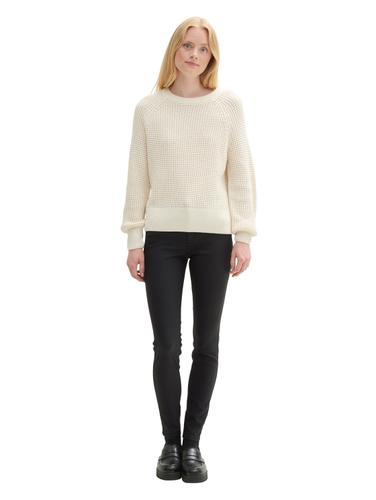 TTNELA EXTRA SKINNY Coated Jeans 27/32 Skinny Fit - Coated Black Denim