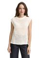 Pullunder mit Lochmuster XXL Regular Fit - Whisper White