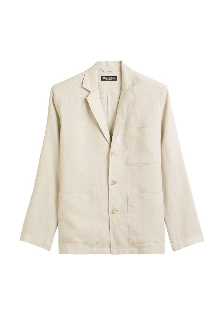 Overshirt im Blazer-Stil M Relaxed Fit - Gray Silk