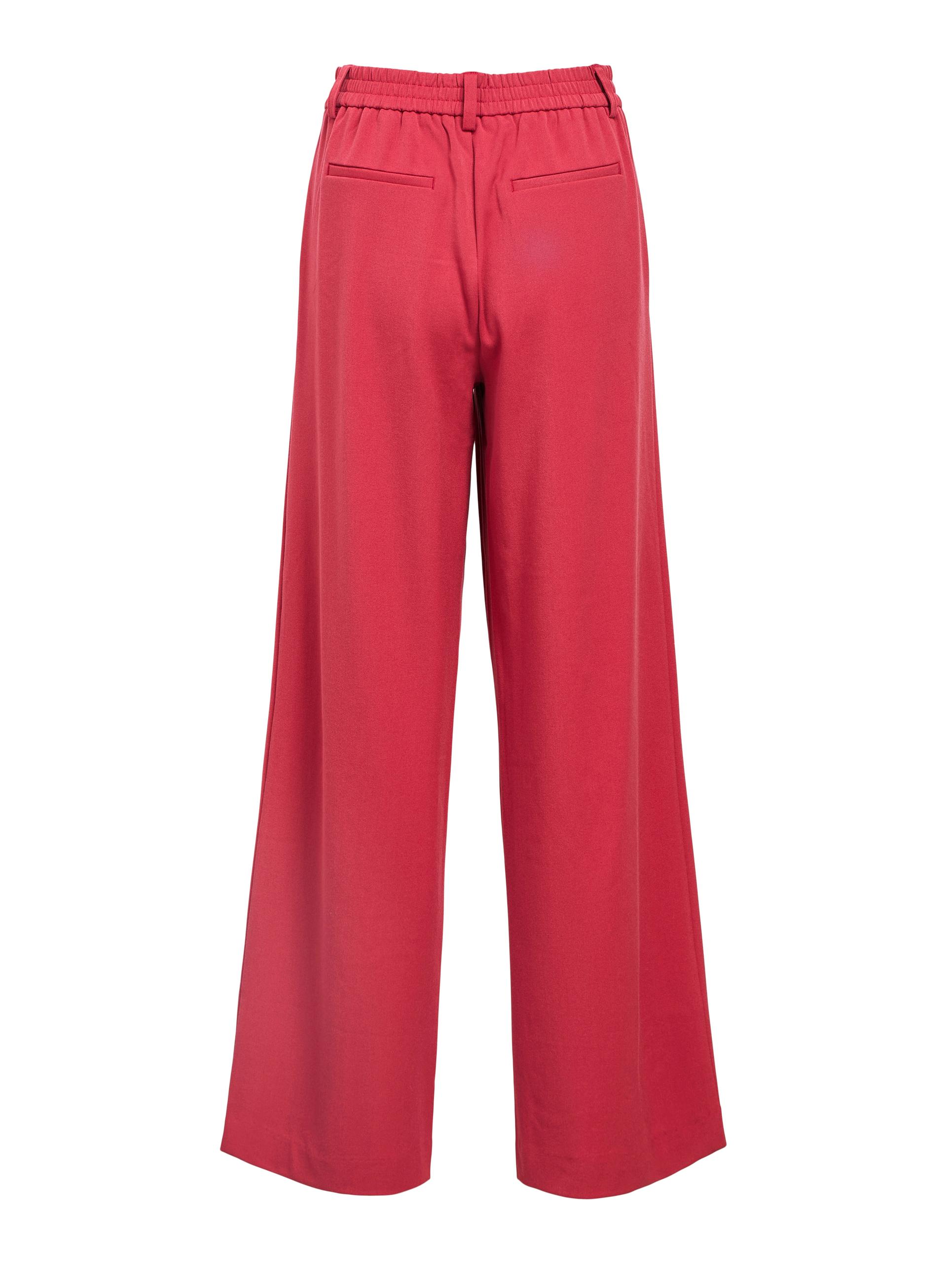 OBJLISA WIDE PANT NOOS 34 Weiter Beinschnitt - Karanda Red