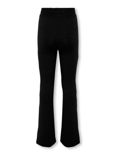 KOGROMA GLITTER FLAIRED PANT JRS 146 Normal geschnitten - Black