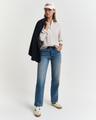 Regular Fit Leinenbluse mit Streifen 36 - Dry Sand