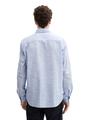 Regular Fit Hemd mit Turn-up-Funktion XXL Regular Fit - White Blue Fil A Fil Dobby