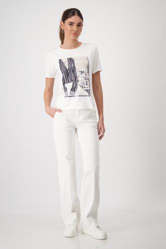 T-Shirt mit Biarritz Print 36 - Off-white