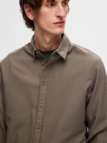 SLHSLIMOWEN-FLANNEL SHIRT LS NOOS Grau XXL