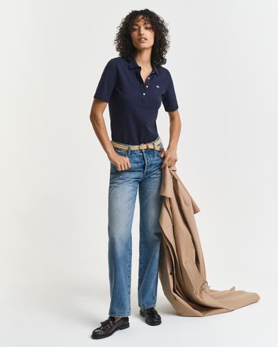 Shield Piqué Poloshirt S - Evening Blue