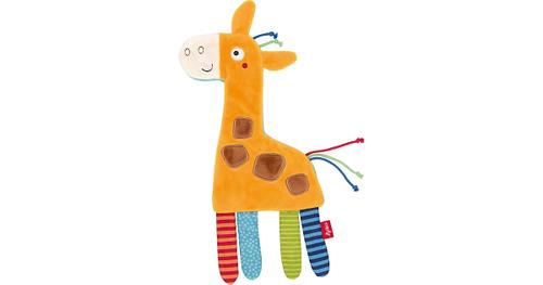 Knistertuch Giraffe PlayQ (42455) gelb