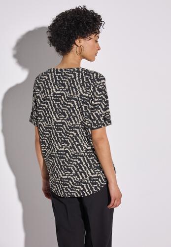 Bedruckte Bluse 36 - Black