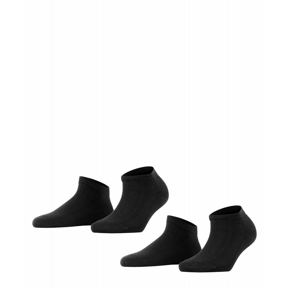 FALKE Happy 2-Pack Damen 39-42 - Black
