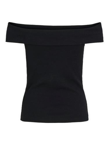 VISAHIA OFF SHOULDER TOP M Normal geschnitten - Black