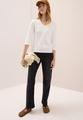 Basic V-Neck Shirt L - Vanilla White