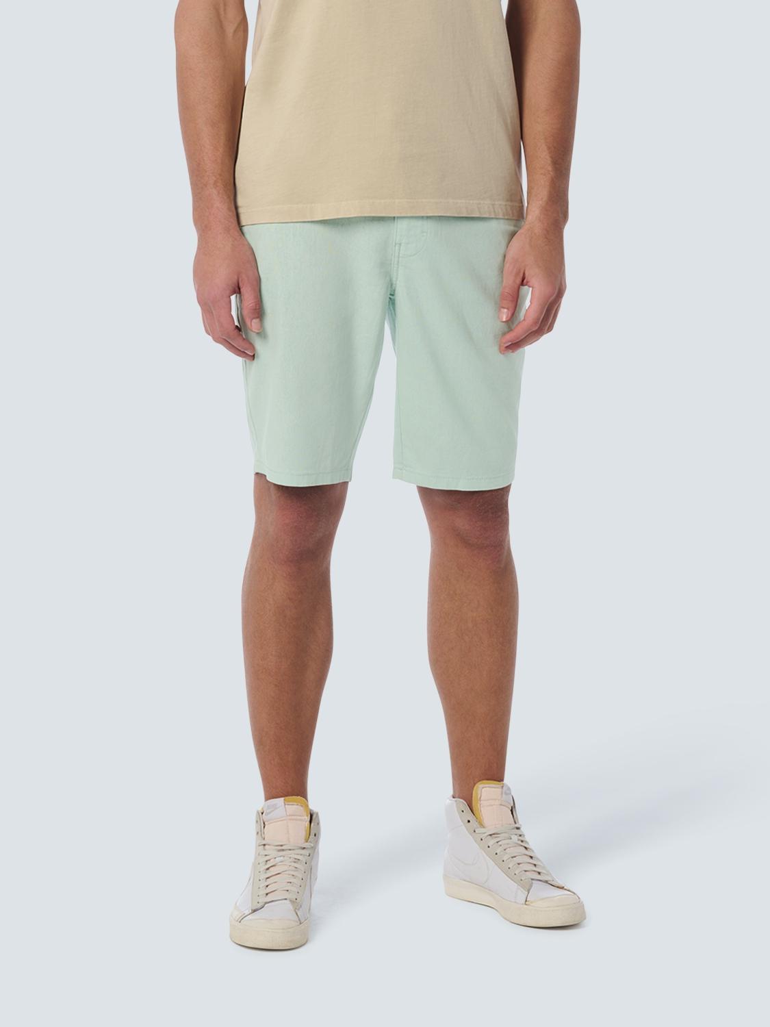 Short With Linen Garment Dyed Grün XL
