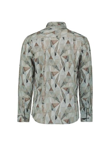Shirt Allover Printed Fine Corduroy XXL Regular Fit - Taupe