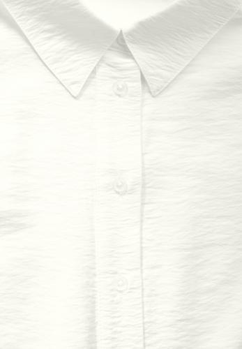 Bluse in Unifarbe L - Vanilla White