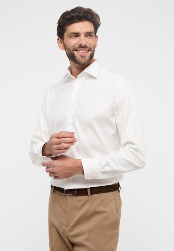 Cover Shirt Twill Langarm 48/Langarm - 65cm MODERN FIT - Beige