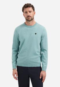 Pullover Crewneck 2 Coloured Melange XXXL Regular Fit - Arctic Blue