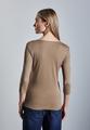 Shirt mit Herzausschnitt 42 - Honey Sand