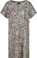 Kleid mit Leomuster 40 - Coffee Bean Gemustert