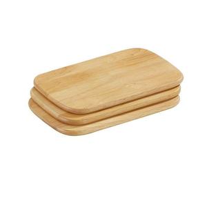 Frühstücksbrett Holz 22x15cm 3 Set