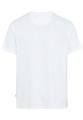 Kurzarm Henleyshirt aus reiner Baumwolle Weiß 4XL