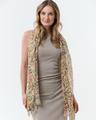 Schal Sustainability Edition - Schal mit abstrahiertem Paisley-Muster OS - Khaki