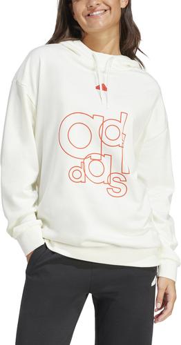 ADIDAS Damen Kapuzensweat French Terry Print L in Grau