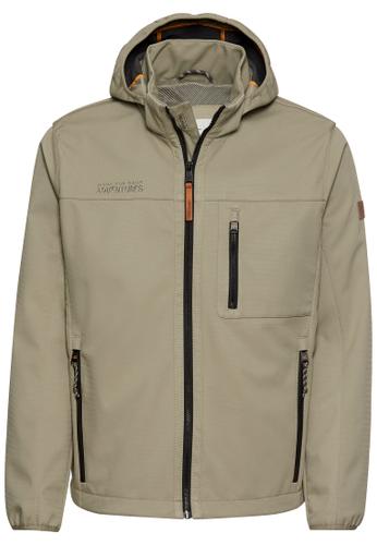 Softshell Jacke aus recyceltem Polyester Grün 52