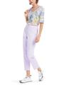 Rippen-T-Shirt mit Sushi-Print Violett 44