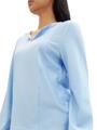 Bluse mit Streifenmuster XXL Regular Fit - Blue White Thin Stripe