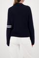Strickblazer mit Streifendetails 36 - Marine