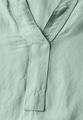 Split Neck Leinenmix Kleid L - Ice Sage Green