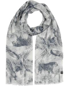 Schal Sustainability Edition - Stola mit wilden Tieren OS - Poppy Seed